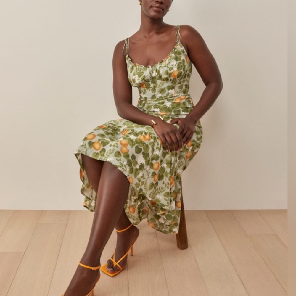 Reformation Lemon Avery Dress - 0